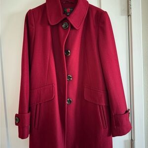 Gallery Women's Deep Red Pea Coat